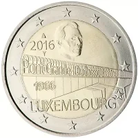 Moneda de 2 euros conmemorativos Luxemburgo 2015 - 50 aniversario del puente 'Gran Duquesa Carlota'