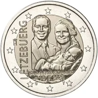 Moneda de 2 euros conmemorativos Luxemburgo 2020 - Nacimiento del Príncipe heredero Charles