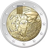 Moneda de 2 euros conmemorativos Luxemburgo 2022 - 35 Aniversario del Programa Erasmus