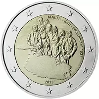 Moneda de 2 euros conmemorativos Malta 2013 - Autogobierno en 1921 (Historia Constitucional)