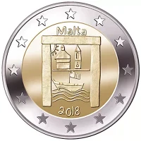 Moneda de 2 euros conmemorativos Malta 2018 - Patrimonio Cultural (Los Niños en Solidaridad)