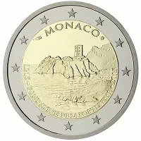 Moneda de 2 euros conmemorativos Mónaco 2015 - 800 aniversario de la Fortaleza de Mónaco