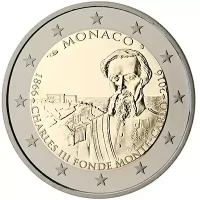 Moneda de 2 euros conmemorativos Mónaco 2016 - 150 aniversario de la Fundación de MonteCarlo