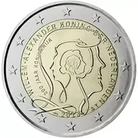 Moneda de 2 euros conmemorativos Países Bajos 2013 - 200 aniversario del Reino de los Países Bajos