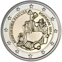 Moneda de 2 euros conmemorativos Portugal 2014 - Año Internacional de la Agricultura Familiar