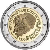 Moneda de 2 euros conmemorativos Portugal 2019 - 500 aniversario de la Circunnavegación de Magallanes