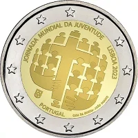 Moneda de 2 euros conmemorativos Portugal 2023 - Jornada Mundial de la Juventud Lisboa 2023