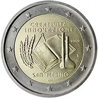 Moneda de 2 euros conmemorativos San Marino 2009 - Año Europeo de la Creatividad y la Innovación