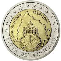 Moneda de 2 euros conmemorativos Vaticano 2004 - 75 aniversario de la Fundación del Estado del Vaticano