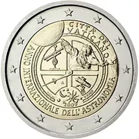 Moneda de 2 euros conmemorativos Vaticano 2009 - Año internacional de la Astronomía