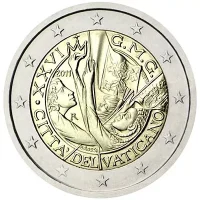 Moneda de 2 euros conmemorativos Vaticano 2011 - XXVI Jornada Mundial de la Juventud