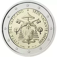 Moneda de 2 euros conmemorativos Vaticano 2013 - Sede Vacante