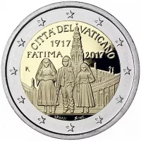 Moneda de 2 euros conmemorativos Vaticano 2017 - 100 aniversario de las Apariciones de Fátima