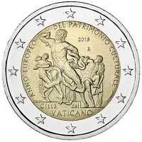 Moneda de 2 euros conmemorativos Vaticano 2018 - Año Europeo del Patrimonio Cultural