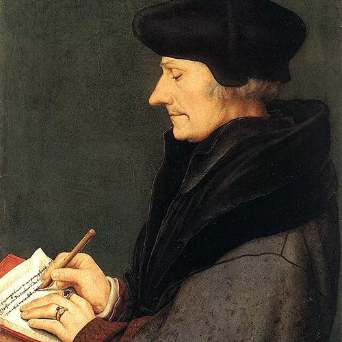 Retrato de Erasmo de Róterdam, por Hans Holbein the Younger, Wikimedia Commons