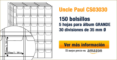 Hojas UNCLE PAUL para Monedas de 2 euros