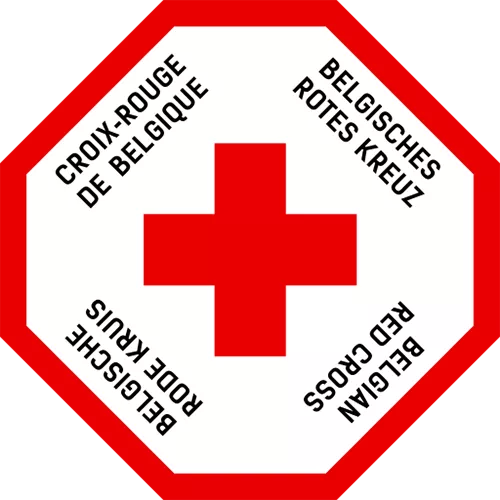 Insignia de la Cruz Roja Belga, ©Belgian Red Cross, Wikimedia Commons