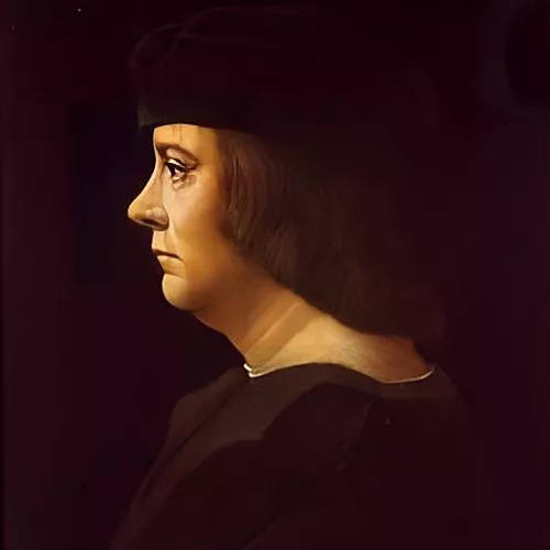 Retrato de Luciano I Grimaldi de Mónaco, por Ambrogio de Predis, Wikimedia Commons