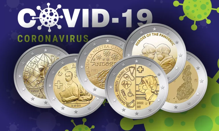 Las monedas de 2 euros que rinden homenaje a la lucha contra el COVID-19