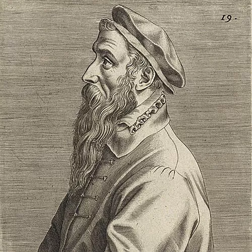 Retrato de Pieter Brueghel, por Johan Wierix, Wikimedia Commons