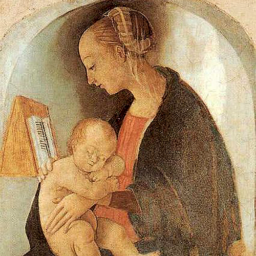 Madonna col Bambino, de Raffaello, Casa Santi de Urbino, Wikimedia Commons